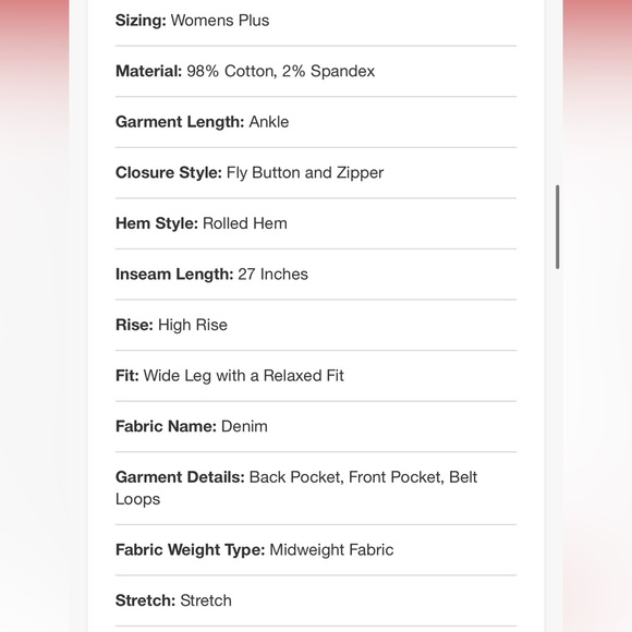 Women's Smart High-Rise Wide Leg Jeans - Picture 5 of 5